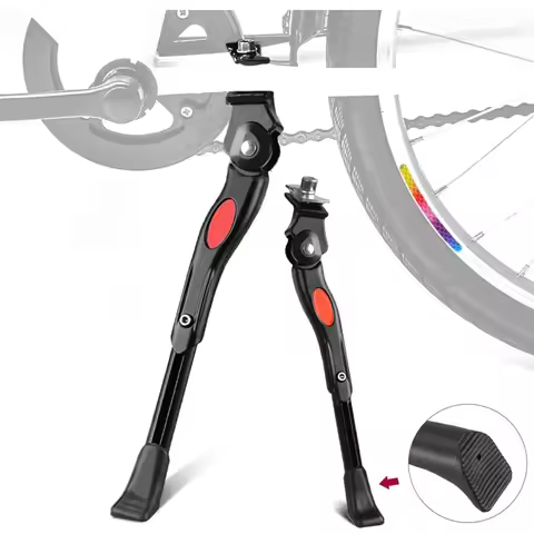 Bicycle Footrest Height Adjustable Aluminum Alloy Footrest High Quality Bicycle Foot Ladder Rubber I