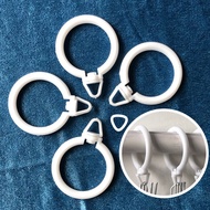 KY/🏅【10One Pack】High Quality Roman Rod Bracelet Universal Rotatable Curtain Hook Buckle Ring Large Diameter Nano Mute Ro