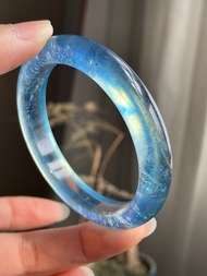 天然海藍寶手鐲   圈口 52mm