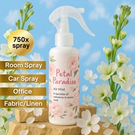 (PP) Petal Paradise Wangian Aromatik Semburan Serbaguna kereta rumah pejabat fabrik tandas hotel bau