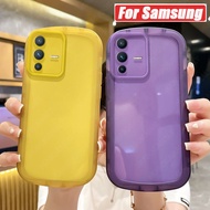 เคสซิลิโคนกันกระแทกสำหรับ Samsung Galaxy S23แบบพิเศษ S21 S22 Plus + เลนส์กล้องถ่ายรูปป้องกันถุงลมนิรภัยเคสนิ่มใส่โทรศัพท์เจลลี่