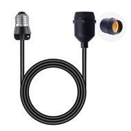 E26/E27 Light Socket Extender Cord,E26 to E26 Socket Extender, 6.6 FT Extension, Outdoor String Ligh