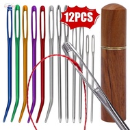 Durable Large-Eye Curve Bent Blunt Needles Stainless Steel Knitting Crochet Needle DIY Embroidery Se