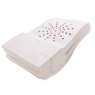 Yours MO-50 PCS White Luminary Bags Flame Resistant Candle Bags Sun Design Luminaries for Wedding Pa