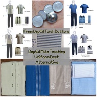 2021 Male DepEd Department of Education Teachers teaching Uniform Best Quality fabrics men 2022