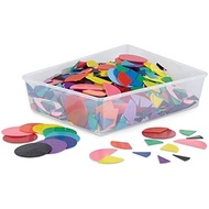 Hand2mind Plastic Rainbow Friction Circles, Circle Manipulatives,