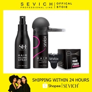 SEVICH 25g Hair Building Fiber with Hair Spray 10 Colors Hair Fiber Applicator
