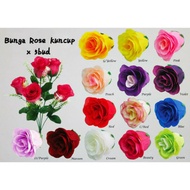 Bunga Rose Kuncup 5kuntum/Artificial Rose Bud 5buds/bunga rose tiruan