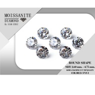 Moissanite-Round (Size 2.60 mm.-4.75 mm.) (D:Color VV1)(Mois-Moissanite) Synthetic Diamonds RD Sold 