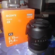 Sony E 15mm F1.4 G (SEL15F14G)