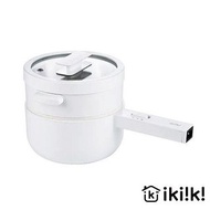 全新/盒況不佳【ikiiki伊崎】1.6L陶瓷蒸煮煎炒鍋(單柄) IK-MC3404