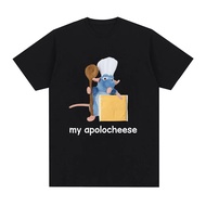 【SG】 Funny My Apolocheese Rat Plush Cheese Meme T Shirt Men Women Clothing Fashion Short Sleeve T-Sh