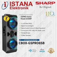 SHARP SPEAKER AKTIF BLUETOOTH 8 INCH CBOX-GSPRO8SB