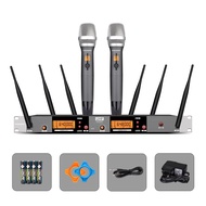 ความถี่ใหม่ GTSVSOMA® ไมค์ลอยคู่ UHF ปรับความถี่ได้ ไมโครโฟนไร้สาย Wireless Microphone ไมค์ ไมโครโฟ