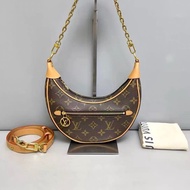 🌷芯片款！Louis Vuitton LV loop 老花腋下包 月亮包 豌豆包
