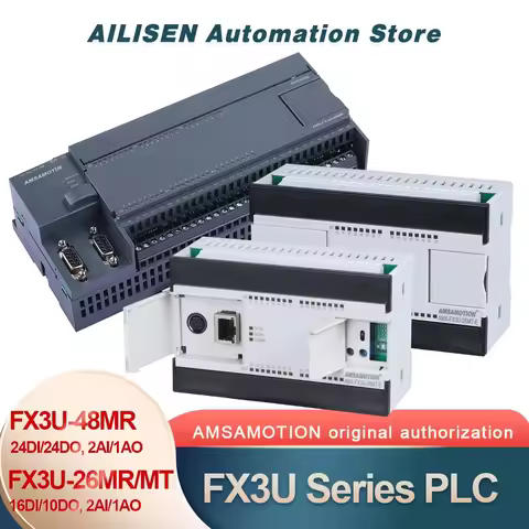 FX3U-M26MR/MT PLC Ethernet Port for Mitsubishi FX3U Programmable Logic Controller FX3U-48MR Analog 4