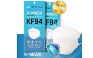 หน้ากากอนามัย KF 94 แบรนด์ K-Mask ของแท้ 100% นำเข้าจากเกาหลี อย่างถูกต้อง  บรรจุ 10 ชิ้น/ กล่อง (1 ชิ้น/ห่อ)