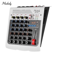 Muslady MIX-400 Professional 6-Channel Audio Mixer Mixing Console 3-Band EQ with Reverb Delay Effect