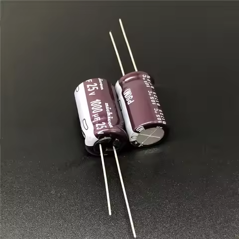 5pcs/50pcs 1000uF 25V NICHICON PS Series 12.5x20mm Low Impedance 25V1000uF Aluminum Electrolytic cap