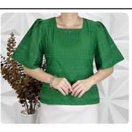 KATUN K777/8 Latest perforated cotton blouse top - katbo party top - Perforated cotton blouse