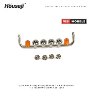 🟢 WSI 1: 50 Parts; BRACKET+4 HEADLINGS 10-1202 Roof Light Model Accessories