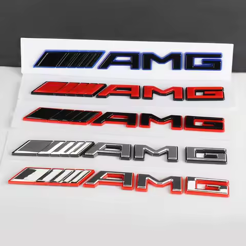 1pc 3D ABS Car Rear Trunk Badge Decal Letters Sticker For Mercedes Benz AMG A B C E G CLA C63 C63S E