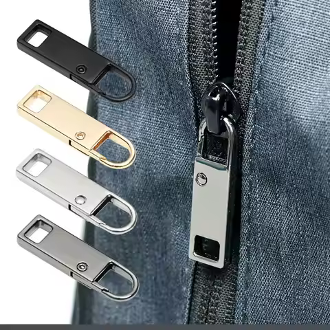 4pcs/8pcs Detachable Zipper Pull, Multi Color Replacement Zipper Accs For Jeans & Backpack, Sewing T