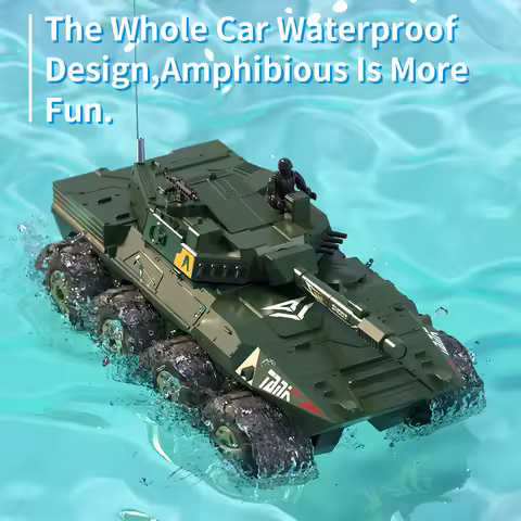 1/32 RC Tank 4CH 2.4G Remote Control Car Vehicles Radio Controlled Electronic Crawler Military Tank 