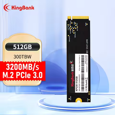 KingBank KP230 SSD NVMe M.2 PCIe 512GB Solid State Disk 2280 Internal Hard Drive for Laptop Desktop