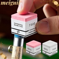 MEIGUII Snooker Neutral Pool Chalk, Pink/Grey Fine Powder TP7500 Billiard Chalk, Non-slip Square Bil