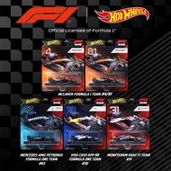 Hotwheels Alloy F1 Car Model Red Bull Racing McLaren Mercedes New Five-Pack