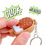 3d Printing Click Chocolate Ice Cream Fingertip Button Click Toy Decompression Handy Tool Keychain P