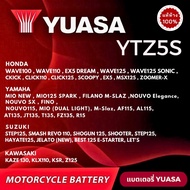 YUASA THAILAND ORIGINAL YTZ5S FTZ5S BATTERY LC135 Y15ZR Y16 AVANTIZ SOLARIZ WAVE DASH EX5 DREAM EGOS