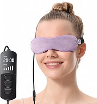 Aroma Season Heated Eye Mask for Dry Eyes, Warm Eye Compress with Flaxseed Graphene FIR for MGD, Dry