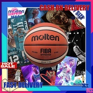 Molten ลูกบาส ลูกบาสเก็ตบอล รุ่น บาสเกตบอล Basketball GG7X ขนาด 7 NBA ที่สูบลม ตาข่าย สีน้ำตาลอ่อน 🏀