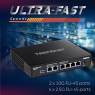TRENDNET TEG-S762 6-Port 4 x 2.5Gbps , 2 x 10Gbe Switch