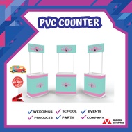 (FREE DESIGN) PVC Counter booth / PVC Portable Booth Counter / Promotion Table