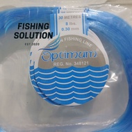 Fishing Line Optimum Wrap/ 300 Meters - 0.30 mm - 8 lbs - biru Blue/
