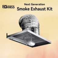 BSBOSS kitchen cooker hood stainless steel Oil fume purifier kitchen exhaust fan hood  Fan Dapur Kik