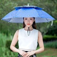 2-layer Umbrella Hat for Sun and Rain, Fishing, Picnic 2026 - Simano Fishing Gear Umbrella Payung Li