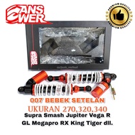 Shock Belakang RX King/GL/Megapro/Tiger/bebek merk ANSWER type 007 tabung fungsi klik rebound