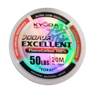 Kyoda Excellent 100% Fluorocarbon Leader Line/Tali Perambut 20m (15/20/30/40/50lbs)