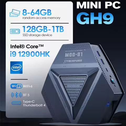 SZBOX GH9 Mini PC Intel Core i9 12900HK Desktop MINI PC Gamer Computer Wifi 6 BT5.0 Windows 11 DDR4 