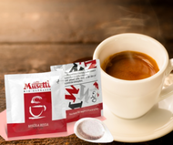 Caffe Musetti 15 pcs Easy Serve Espresso (ESE) pods Mio Espresso Rossa 44 mm 60% Arabica Coffee Pods