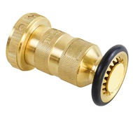 []-Fire Hose Nozzle 1-1/2 Inch NPSH/NPT Fire Hose Nozzle 100 Psi 75 Gpm Brass Fire Equipment Jet Fog