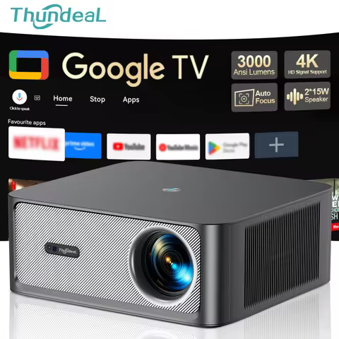 ThundeaL TD98 Pro Official Licensed Google Android TV ATV Full HD 1080P Projector 4K Video WIFI TD98