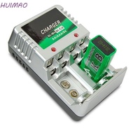 HUIMAO Rechargeable Battery New AC Wall 110V-240V AA AAA 9V Ni-Mh Ni-Cd