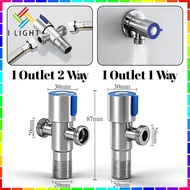 201 Stainless Steel Angle Valve 1/2' 1 Way/2 Way Blue Angle Valve