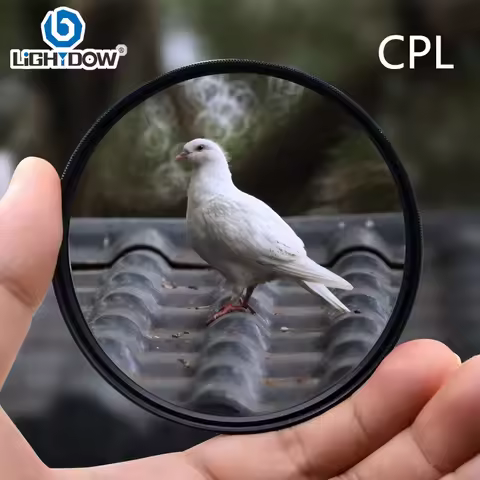 Lightdow Ordinary CPL Lens Filter 49mm 52mm 55mm 58mm 62mm 67mm 72mm 77mm 82mm for Canon Nikon Sony 