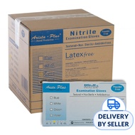 Arista Blue Nitrile Powder-Free Gloves Size M - Carton